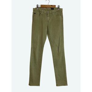Ag Adriano Goldschmeid The Legging Ankle Jeans Green 5 Pocket Size 26